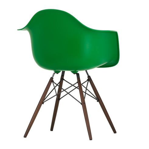 Cadeira de Braços em Plástico Eames DAW / Base Ácer Escuro
